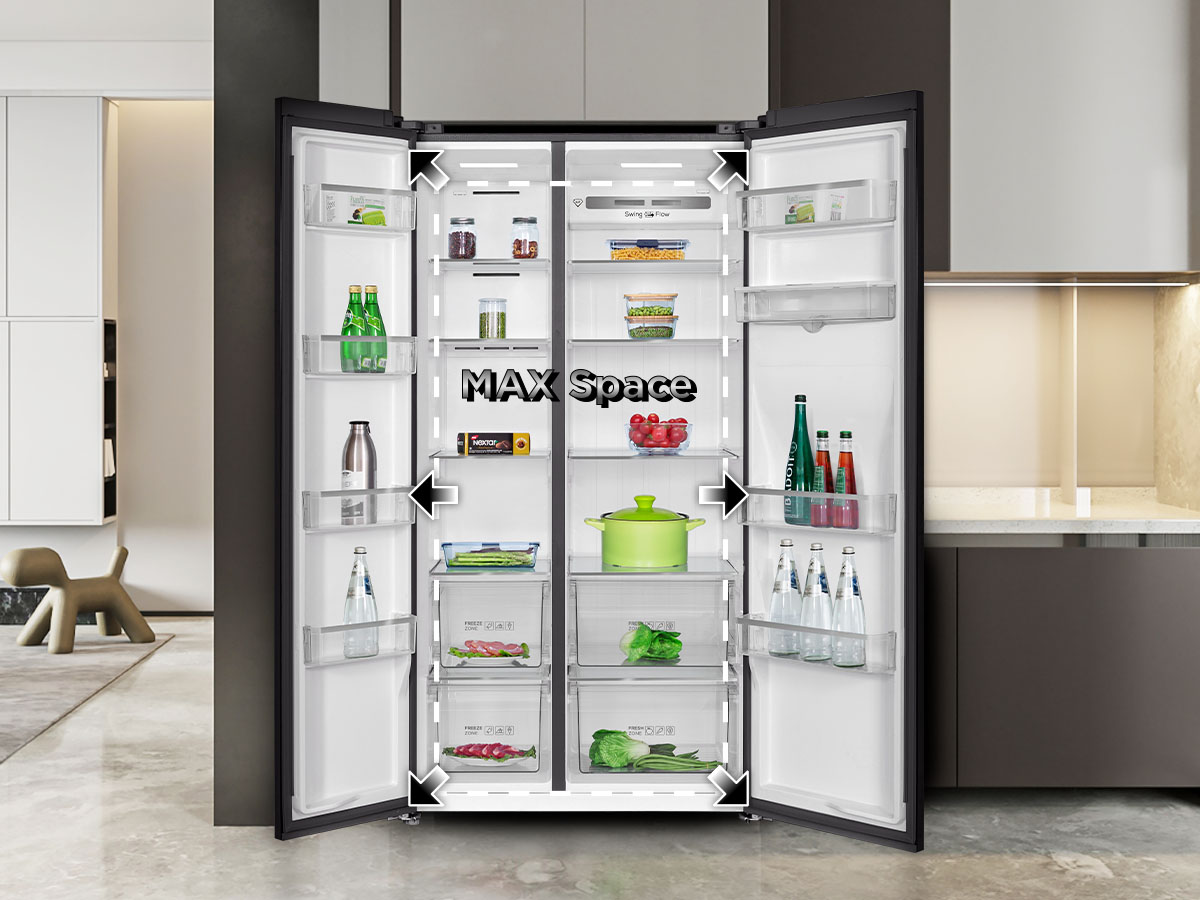 Room to Spare with our 631L of Smart Storage